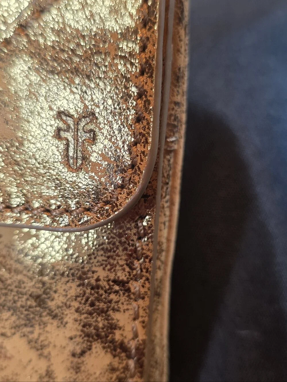 Frye Brown Suede Crossbody Bag - Picture 3 of 9